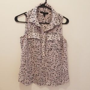 Banana Republic Pink Animal Print Blouse